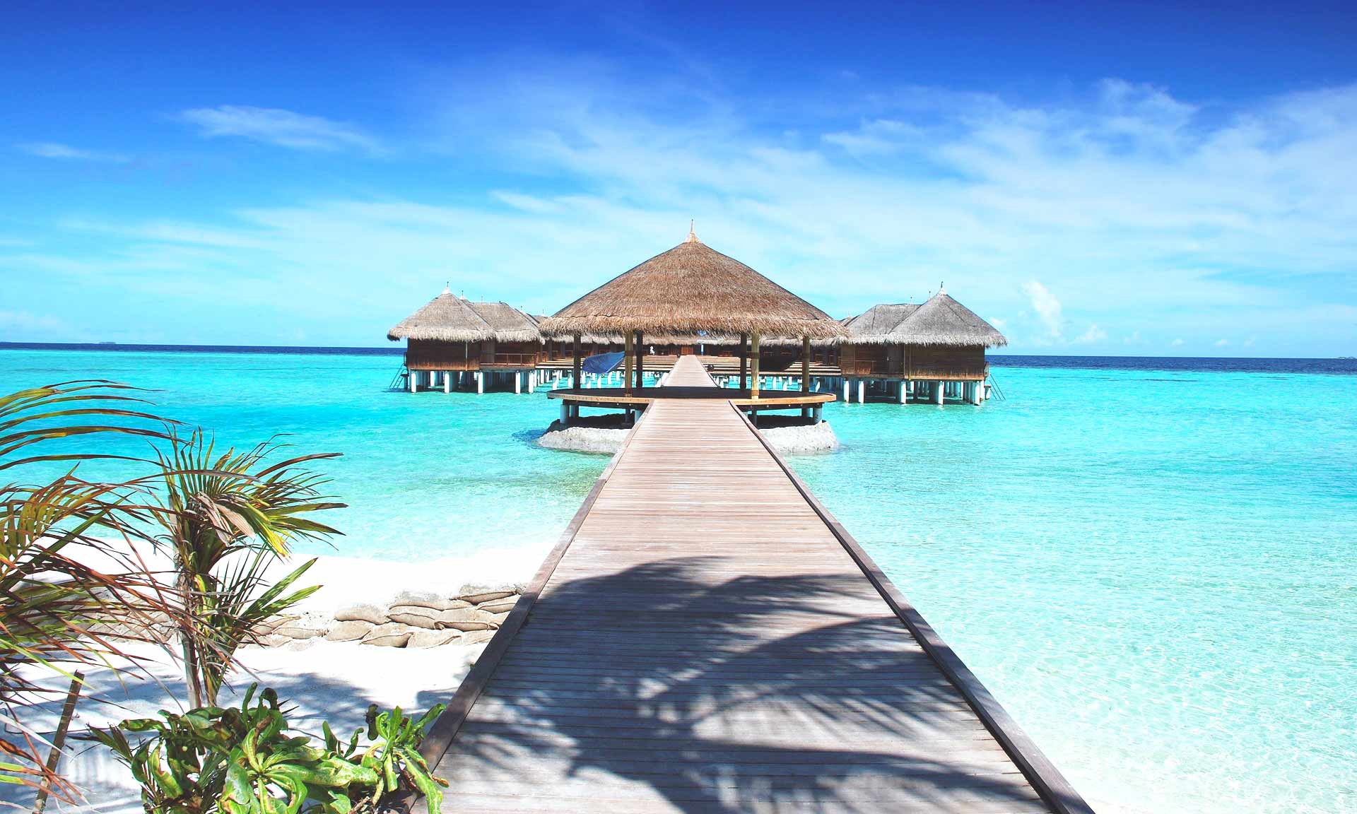 malediven bungalow meer 1