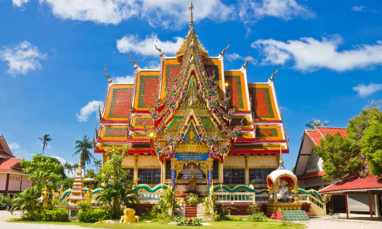 00112 asien thailand koh samui wai plai laem tempel