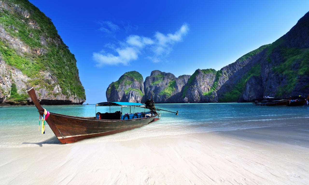 00123 asien thailand phi phi insel maya bay traumstrand bucht