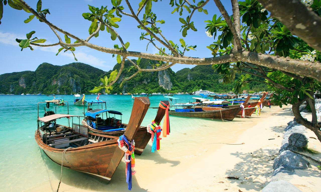 00124 asien thailand phi phi insel urlaub chill out relax strand beach