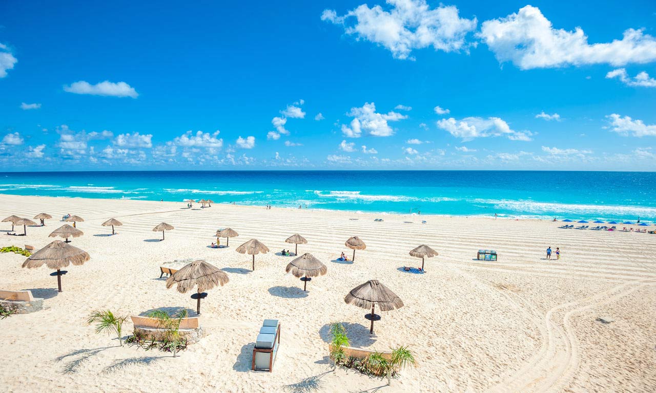 00296 mexiko cancun strand türkises wasser baden