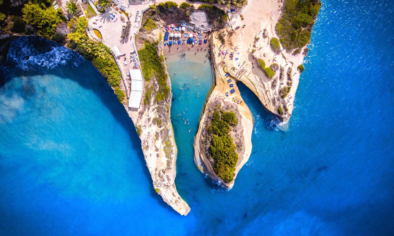 00422 europa griechenland last minute urlaub korfu canal damour kerkyra palmen strand mittelmeer strand traumurlaub