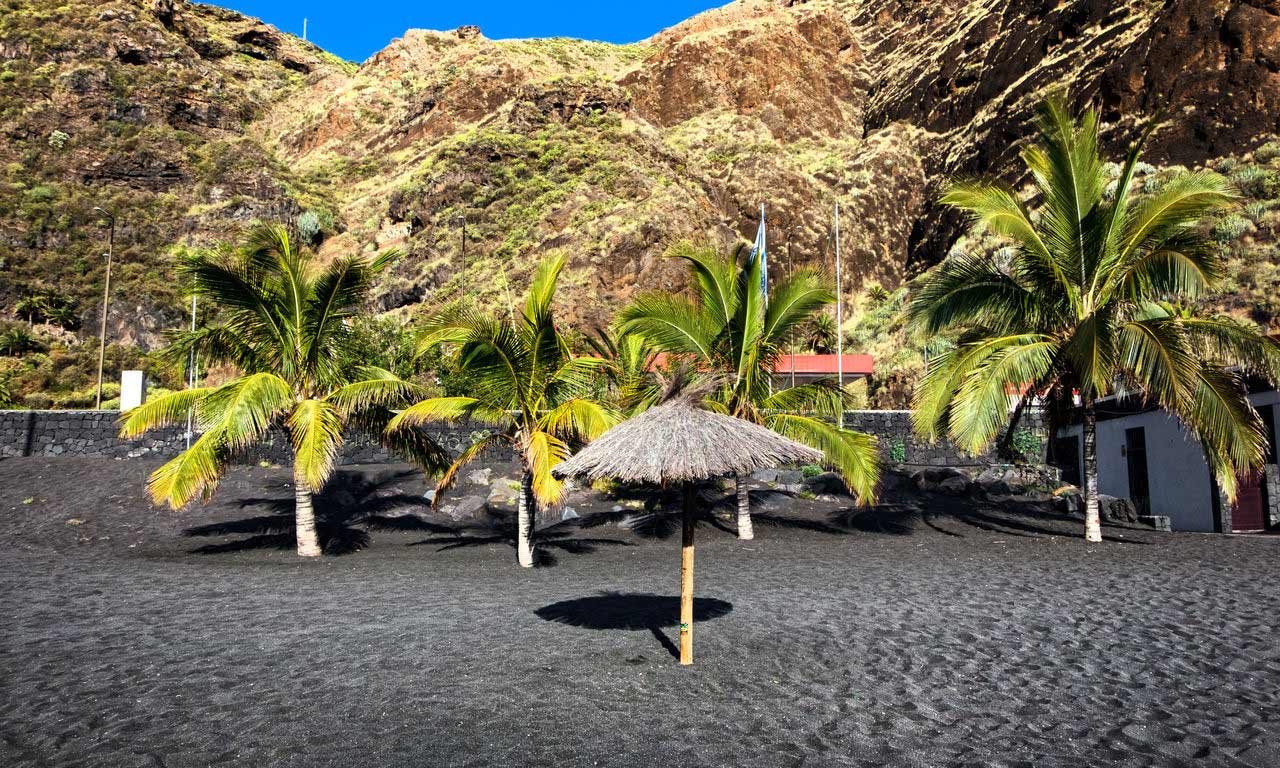 00517 europa spanien kanaren la palma pauschalreise all inclusive traumurlaub santa cruzschwarze wüste palmen