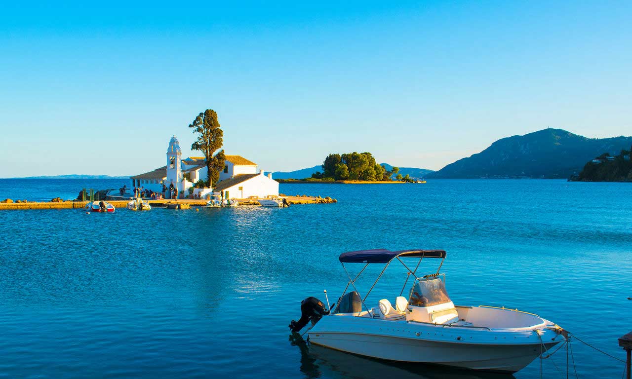 00822 korfu urlaub griechenland mittelmeer insel sommer strandurlaub erholung bootsausflug