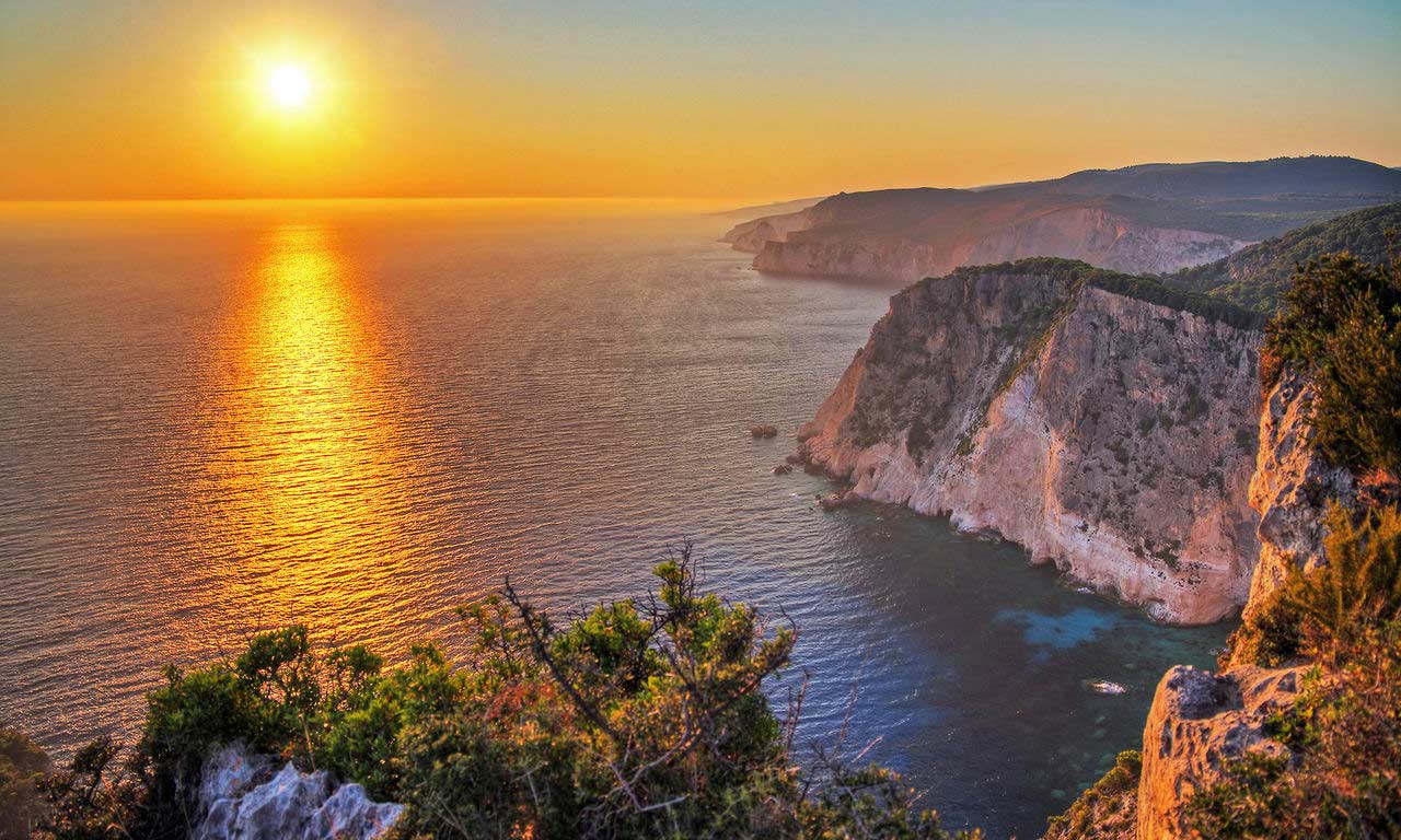 00864 zakynthos griechenland urlaub mittelmeer insel sommer strandurlaub sonnenuntergang keri kliff ausflug