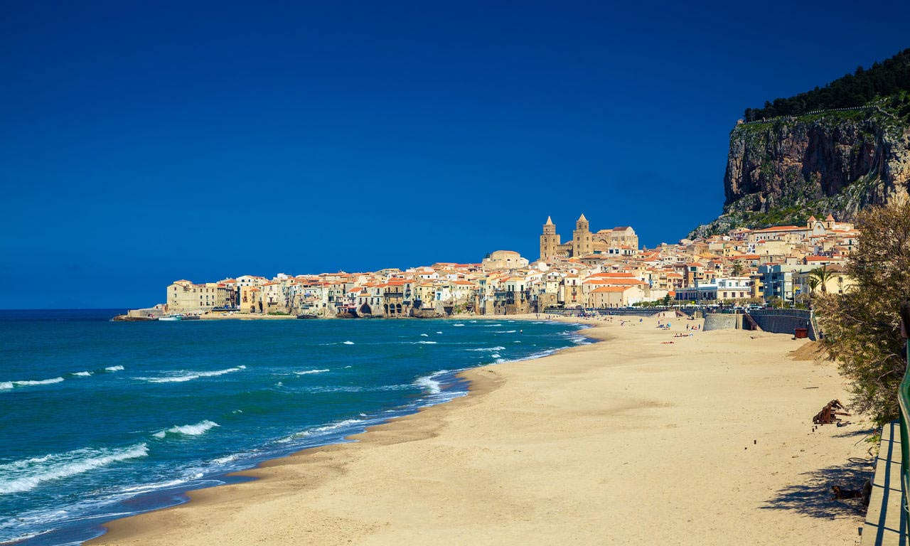 00910 sizilien italien urlaub mittelmeer cefalu strand insel sommer strandurlaub erholung strand relax