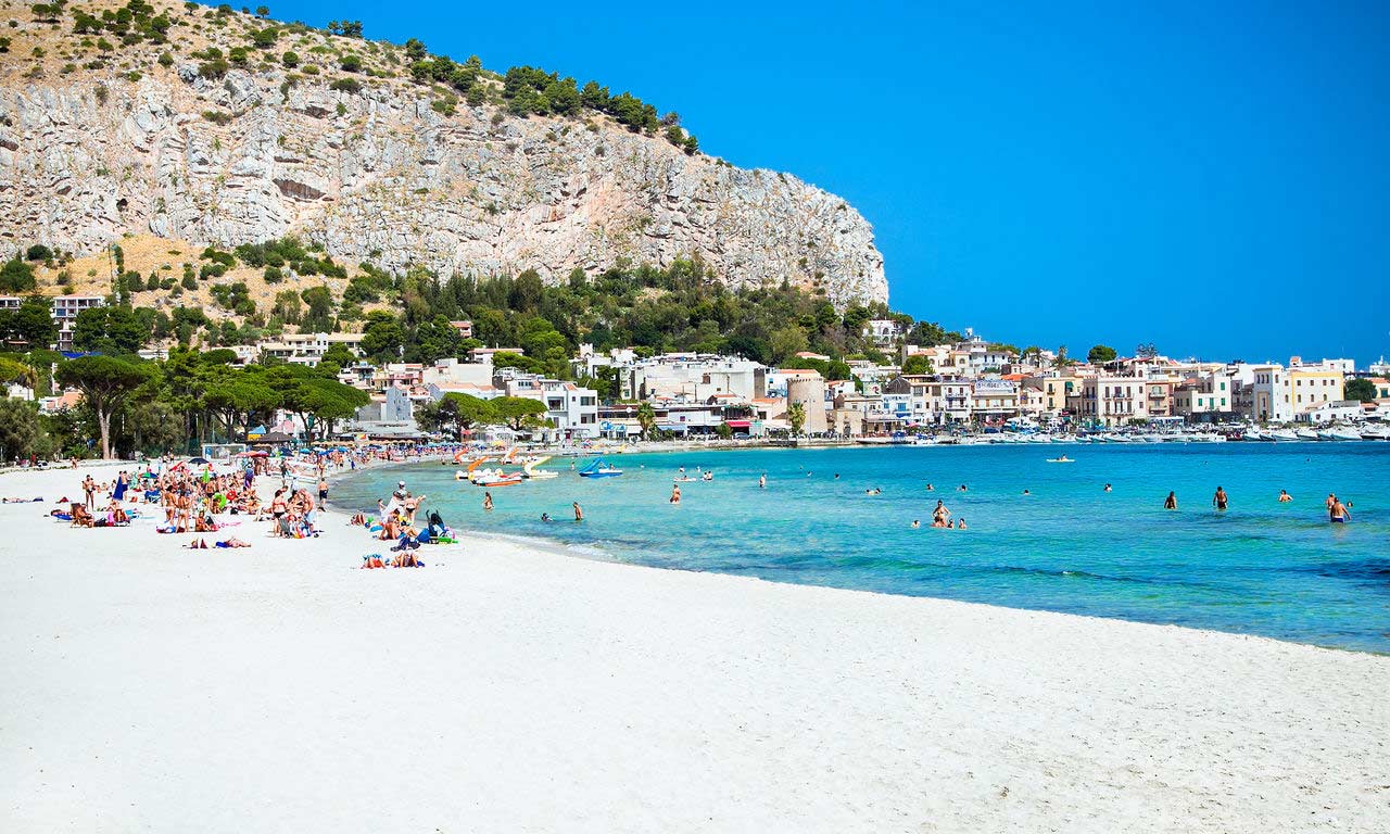 00911 sizilien italien urlaub mittelmeer mondello insel sommer strandurlaub erholung strand relax