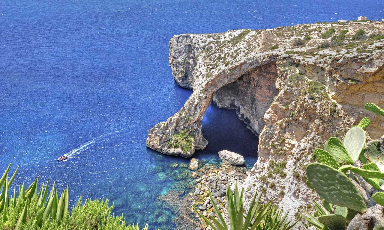01033 malta urlaub mittelmeer blaue grotte insel strand sommer paradies