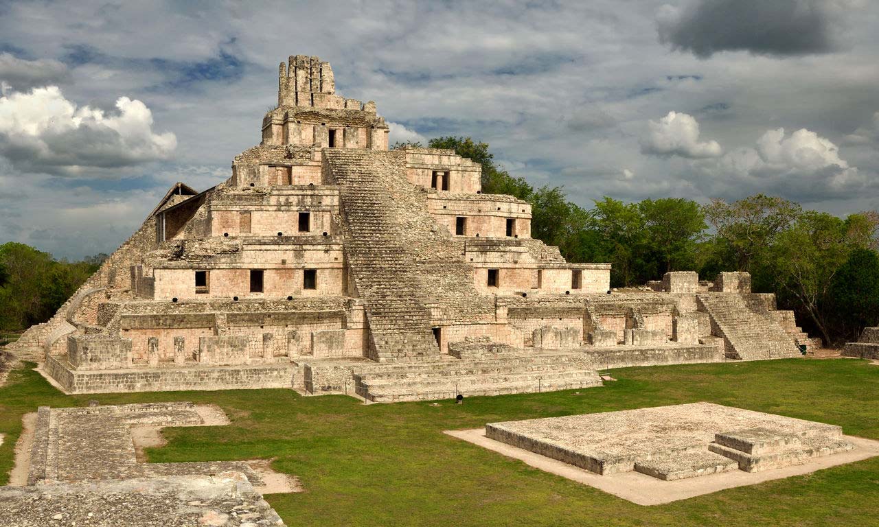 01054 mexiko urlaub fernreise mittelamerika maya edzna yucatan 5 etagen tempel ausflug