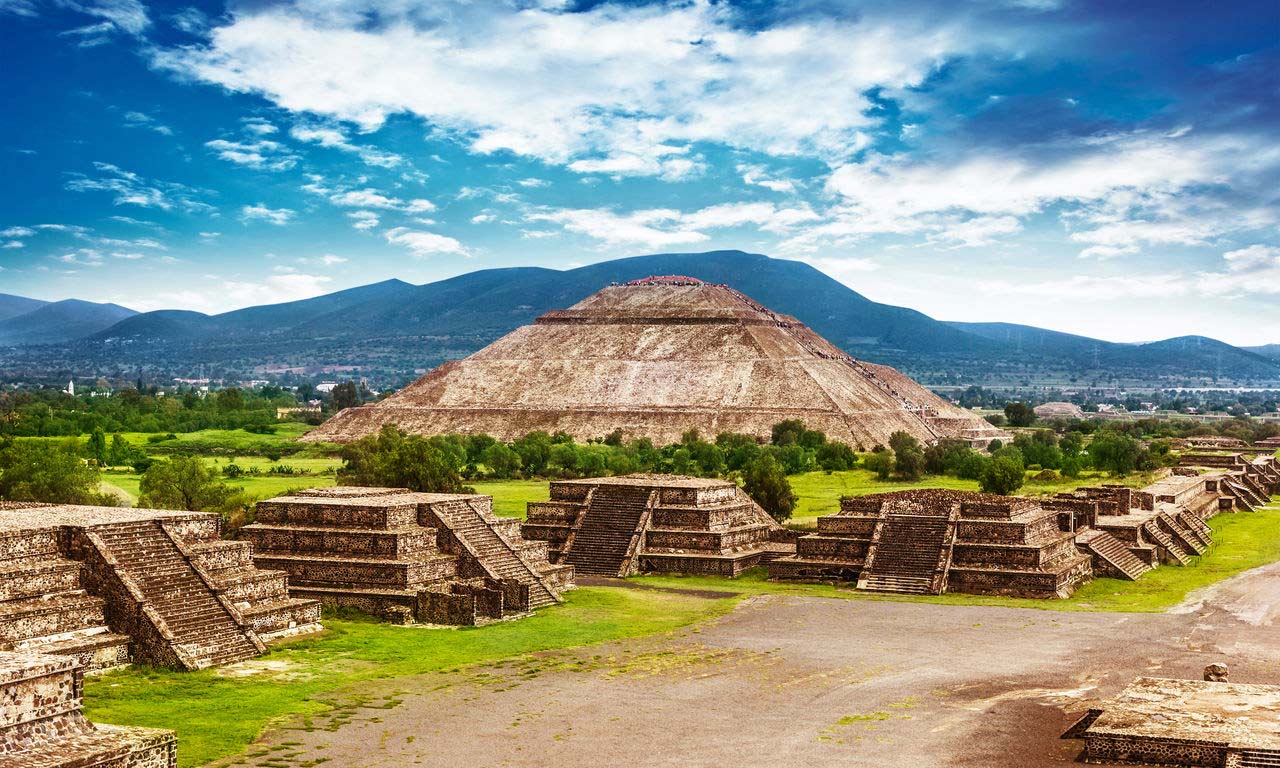 01055 mexiko urlaub fernreise mittelamerika pyramiden der sonne und des mondes teotihuacan azteken