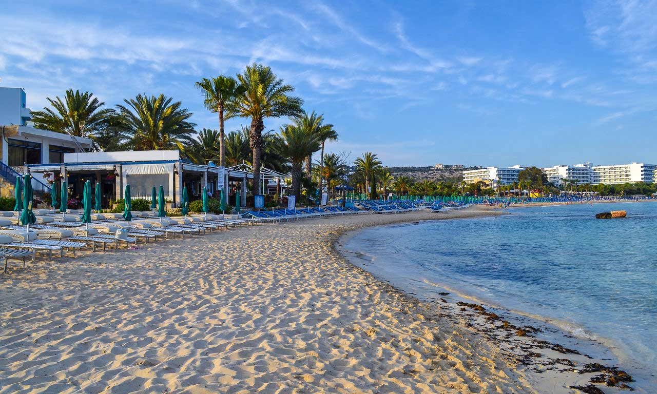01189 zypern urlaub mittelmeer traumstrand insel palmen strand sommer strandurlaub