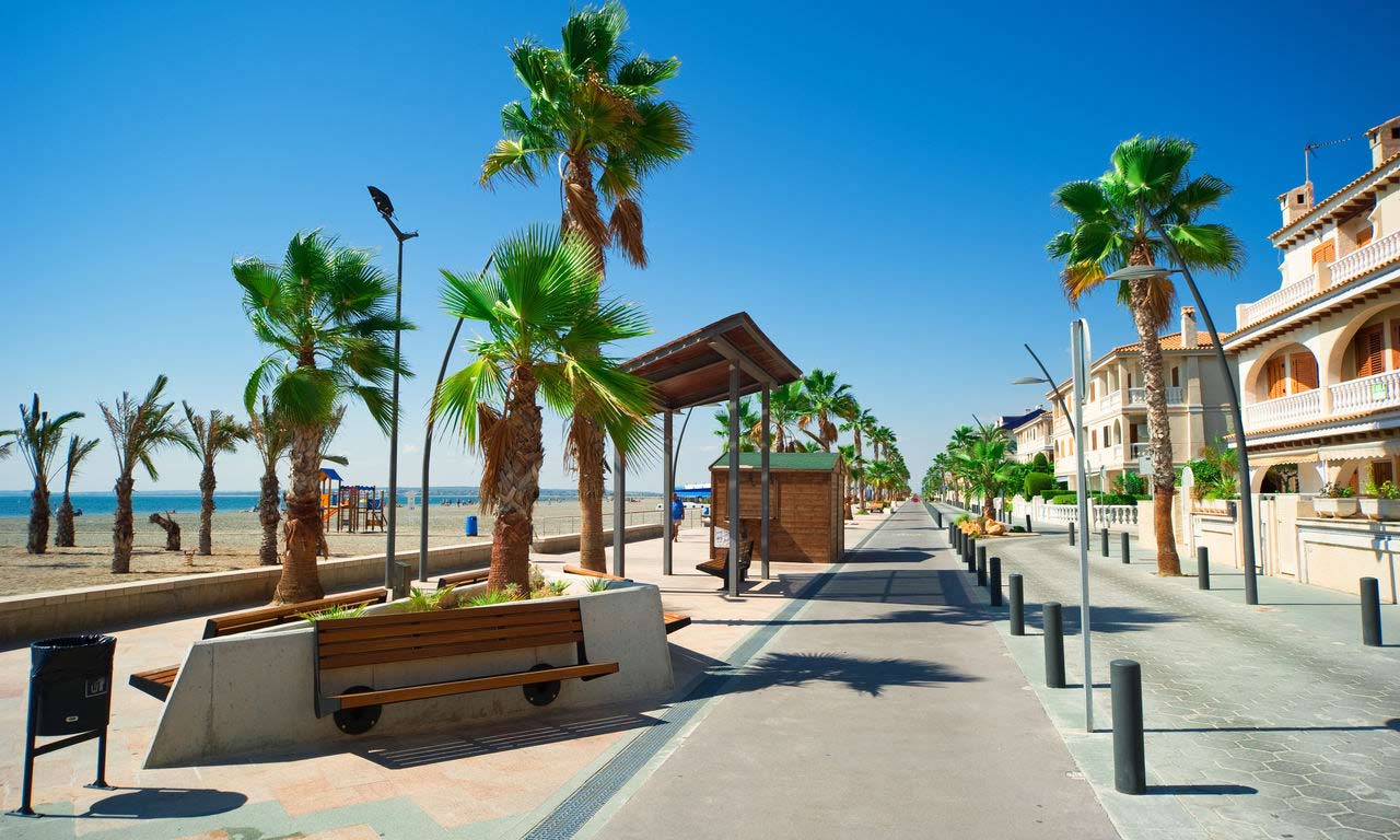 01194 costa blanca spanien urlaub alicante uferpromenade mittelmeer sommer strandurlaub erholung strand