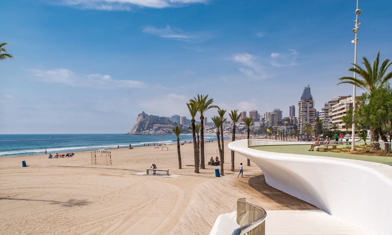 01199 costa blanca spanien urlaub poniente strand benidorm mittelmeer sommer strandurlaub erholung strand