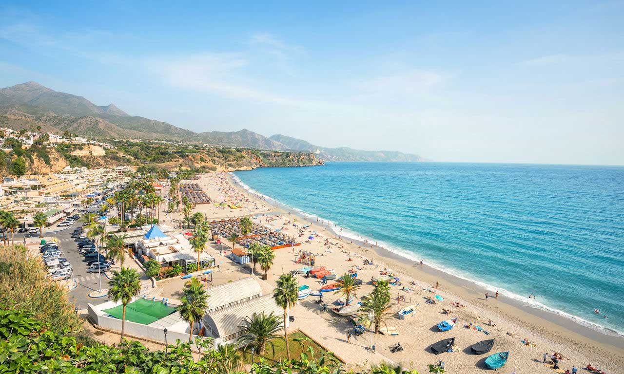 01222 costa del sol spanien urlaub mittelmeer sommer strandurlaub nerja strand erholung strand