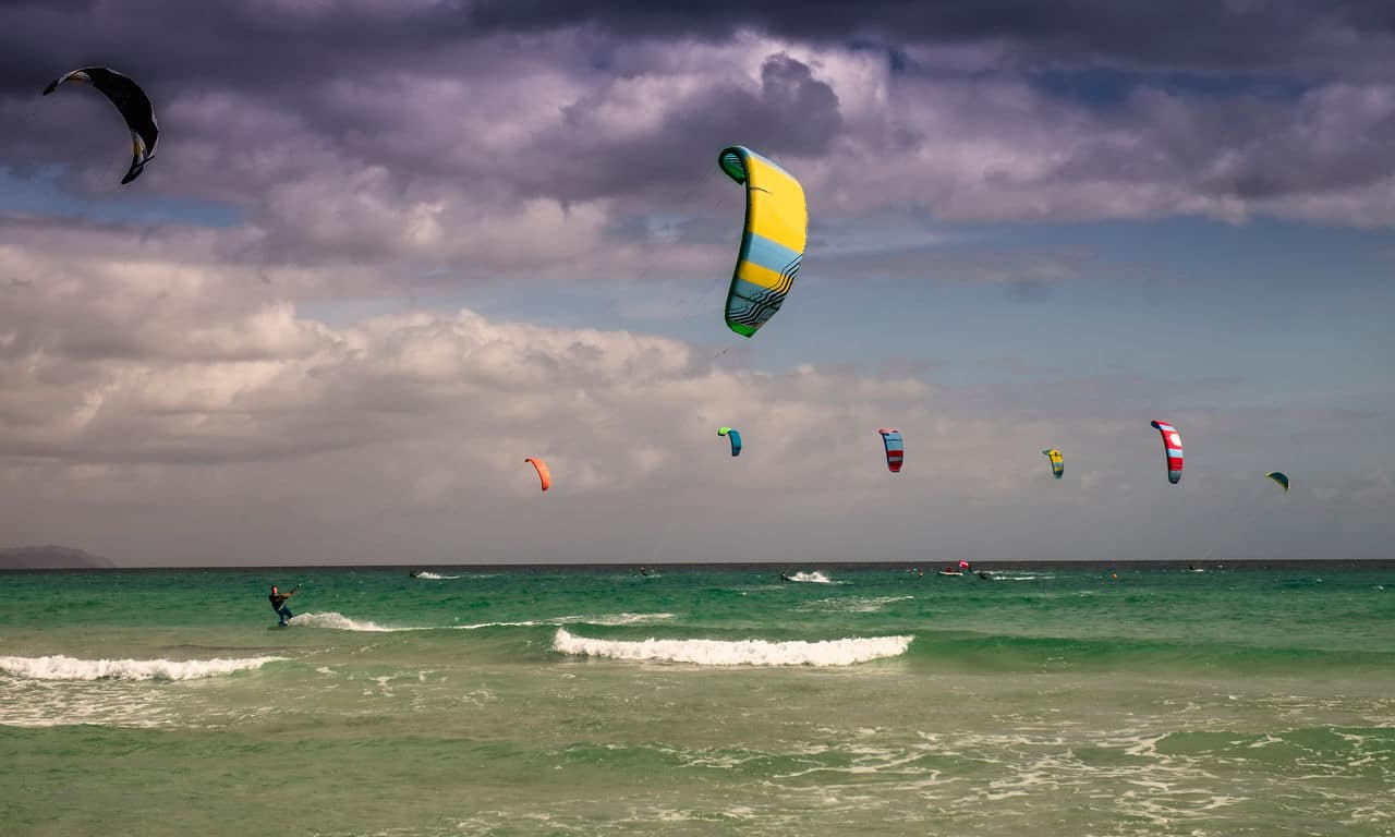01234 fuerteventura spanien urlaub atlantik kanaren insel sommer strandurlaub wassersport kitesurfing palmen