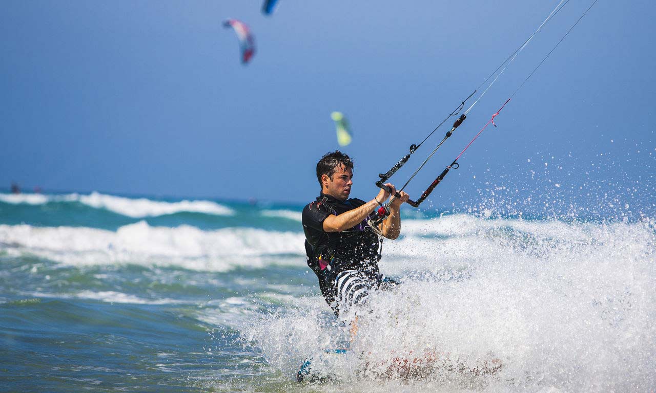 01235 fuerteventura spanien urlaub atlantik kanaren insel sommer strandurlaub action urlaub kite surfer