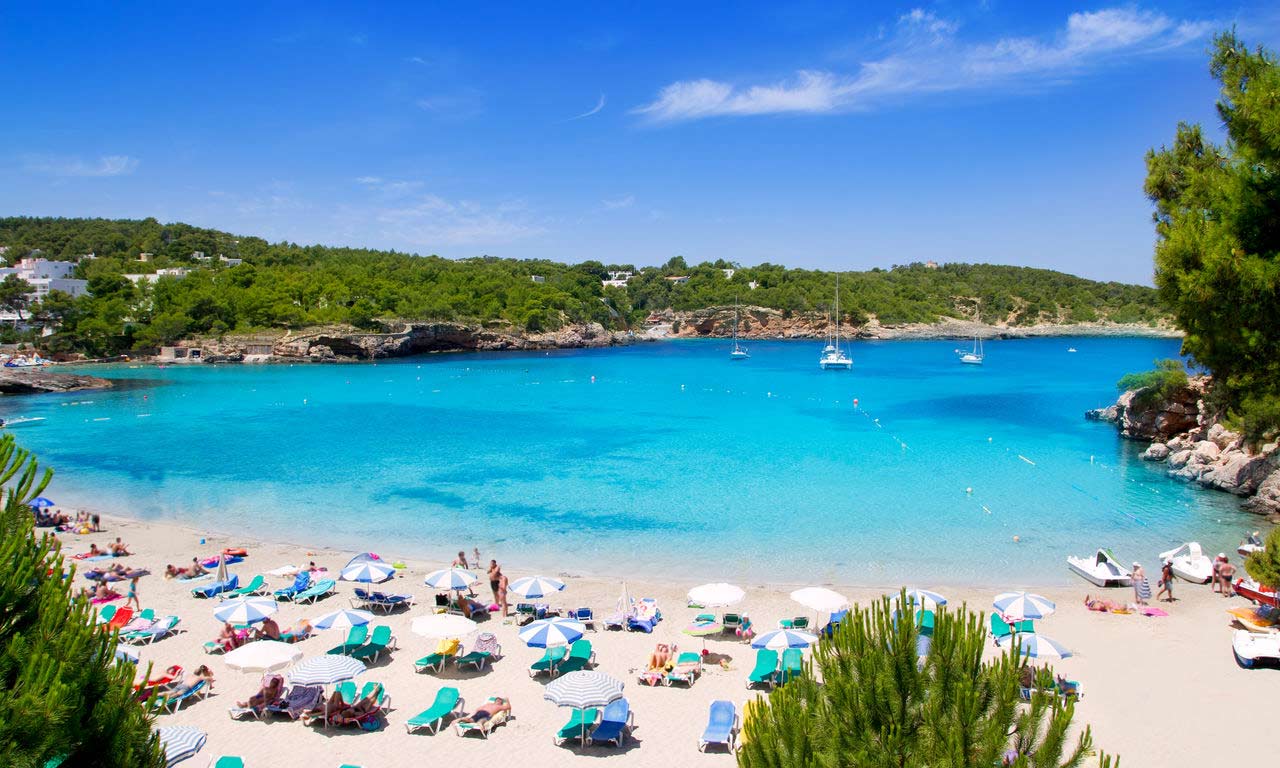 01264 ibiza spanien urlaub mittelmeer balearen insel sommer strandurlaub erholung strand portinax