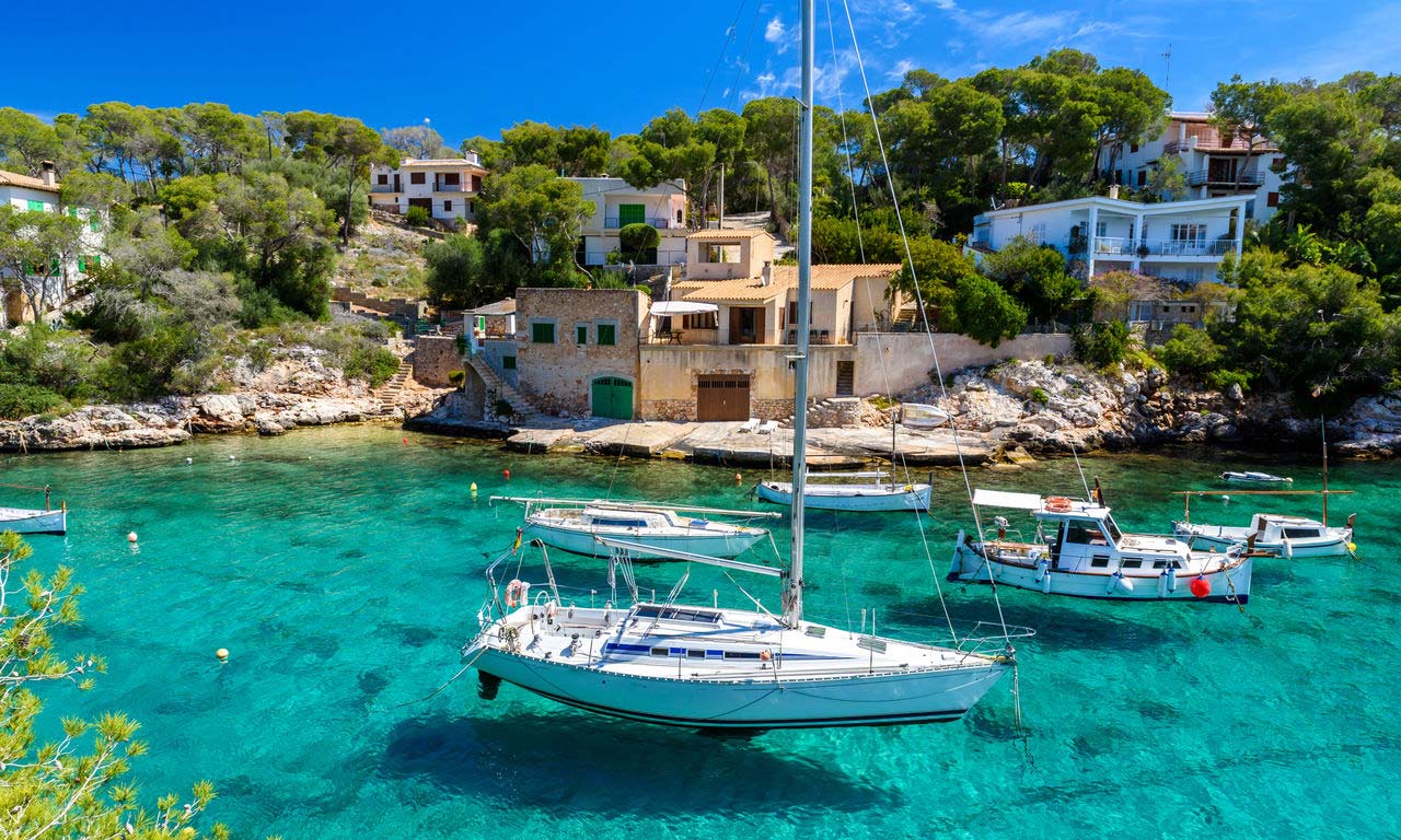 01282 mallorca spanien urlaub mittelmeer balearen insel sommer strandurlaub erholung scala figuera bootsausflug