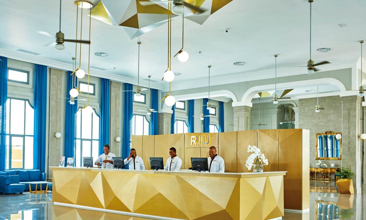Dominikanische Republik - hotel Riu Palace Punta Cana - Rezeption