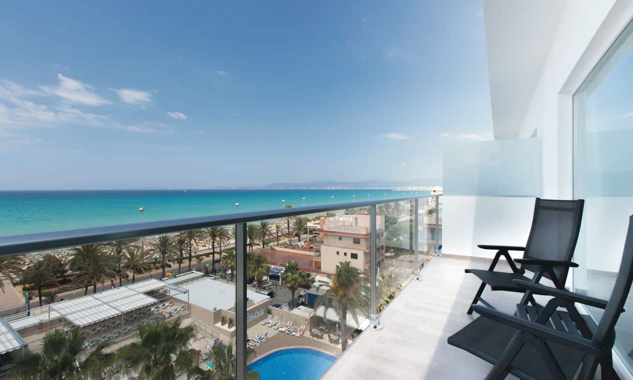 Mallorca Playa De Palma - adults only Hotel Riu San Francisco - Suite mit Balkon und Meerblick