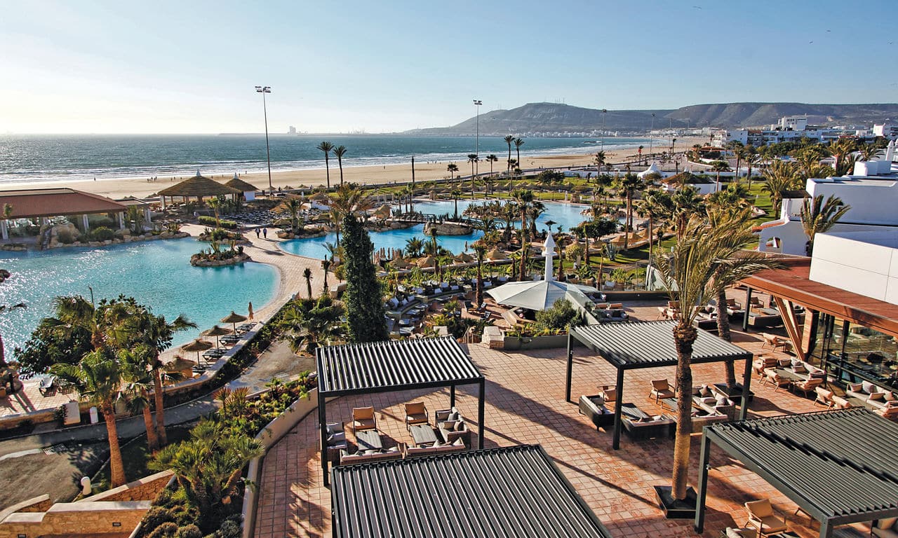 Marokko hotel Riu Tikida Dunas - swimming Pools und hotelanlage
