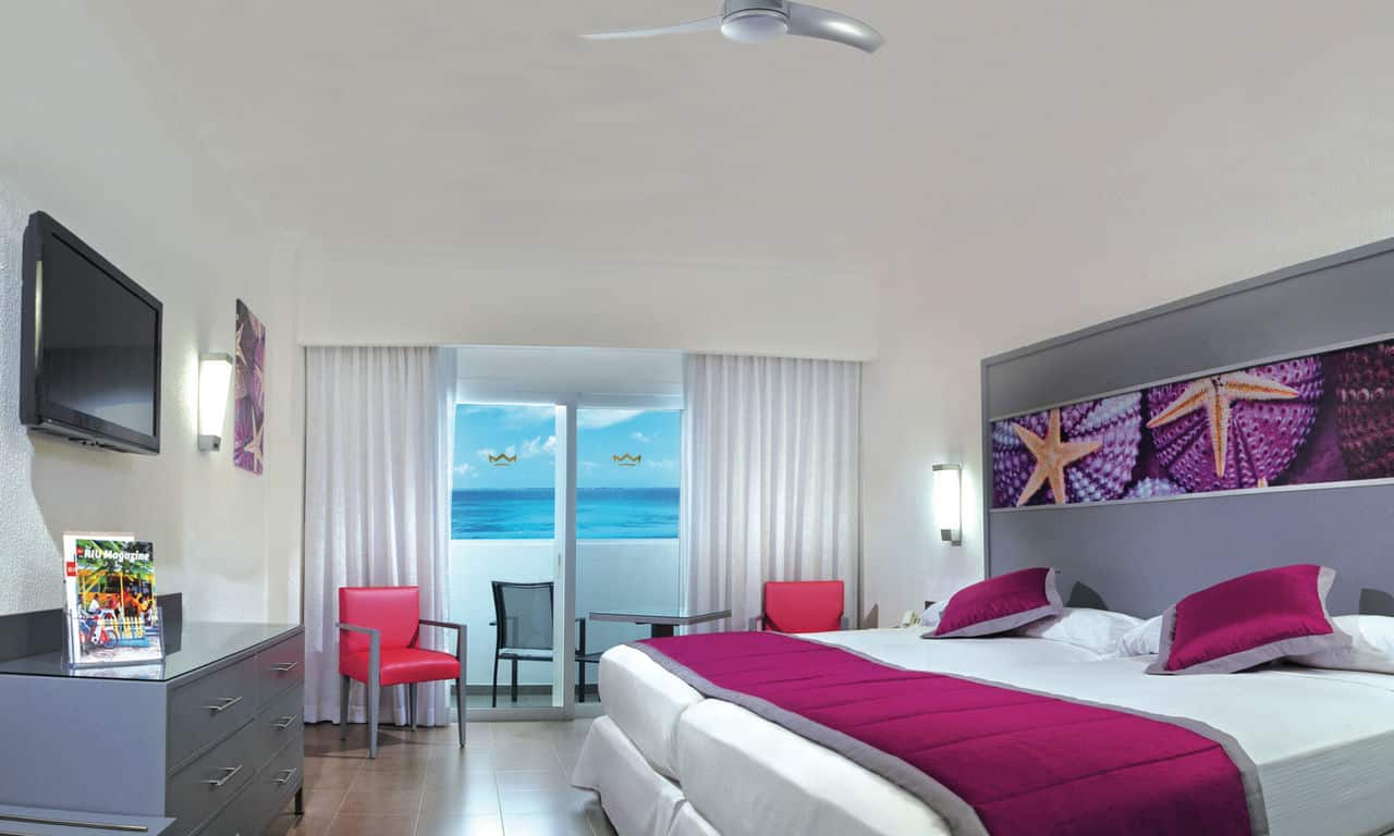 Mexiko cancun - hotel Riu Cancun - doppelzimmer mit meerblick