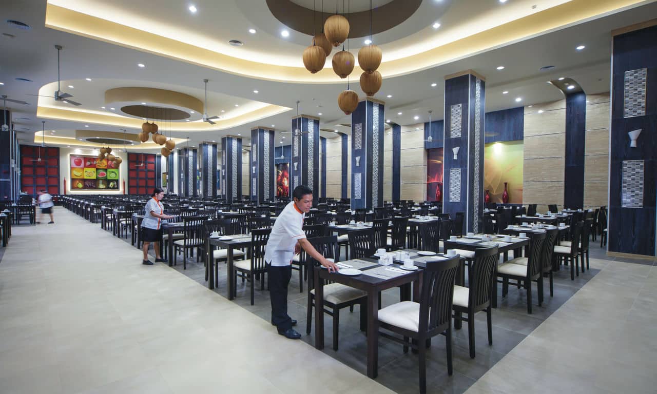 Mexiko cancun - hotel Riu Cancun - hauptrestaurant