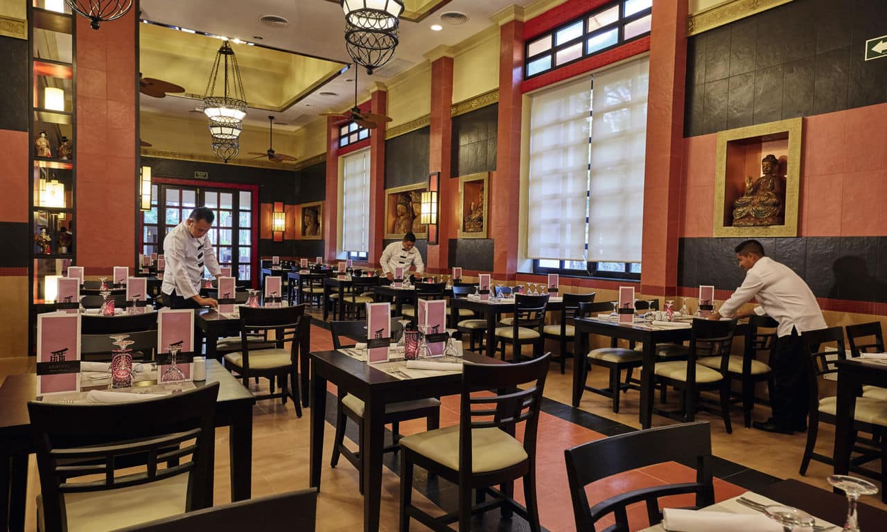 Mexiko playa del carmen - hotel Riu Tequila - Asian Restaurant