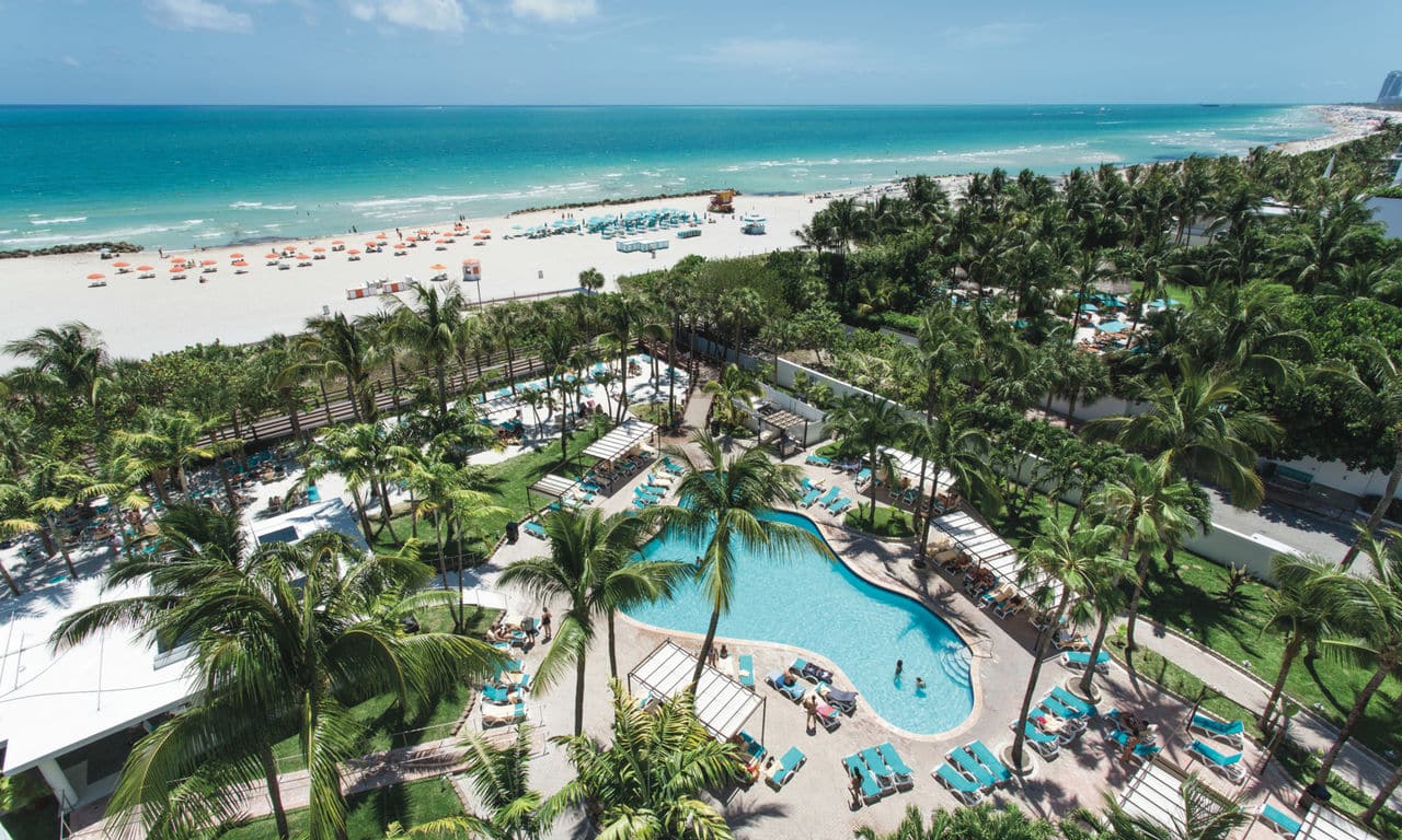 USA - Florida - Miami - hotel Riu Plaza Miami Beach - poollandschaft und strand