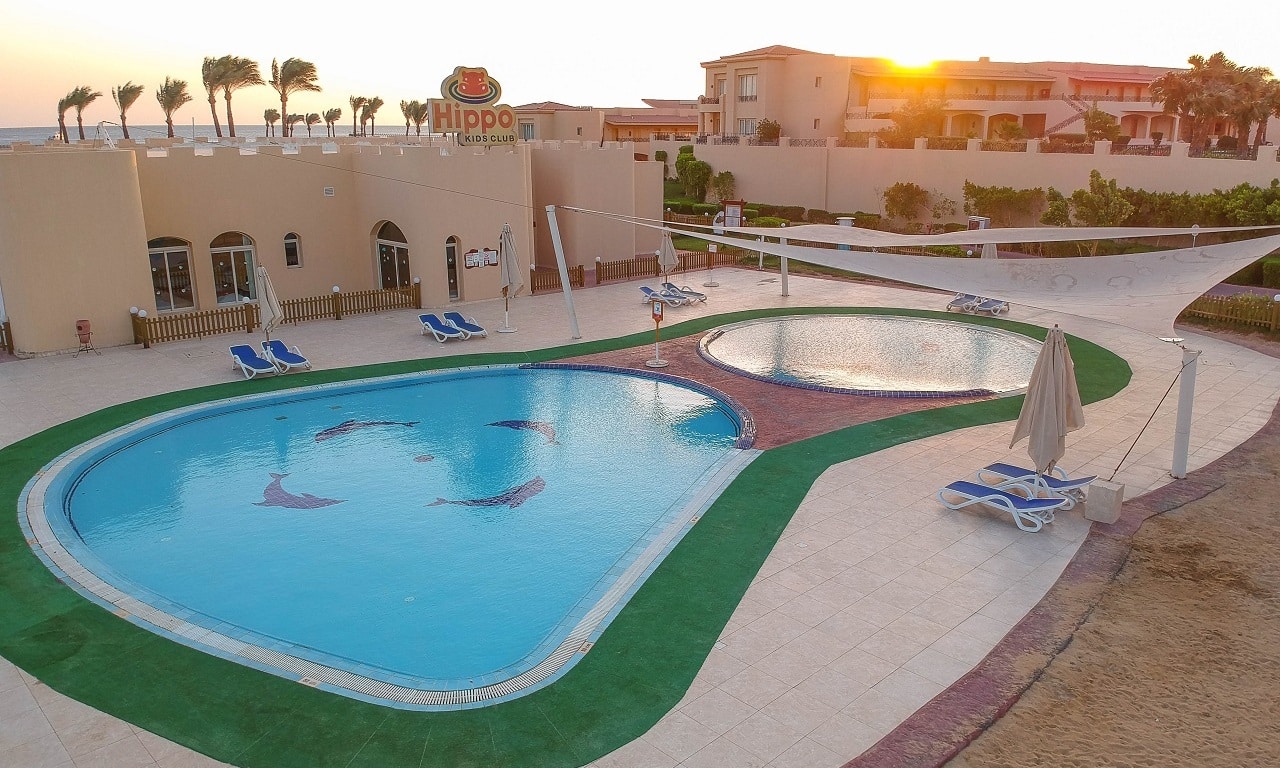 aegypten hurghada makadi bay cleapatra luxury resort hippo kids club pools
